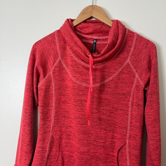 Kuhl Athletic Outdoor Cowl Mock Neck Leah Knit Pullover Jacket Red Women’s Sz S - Picture 3 of 10